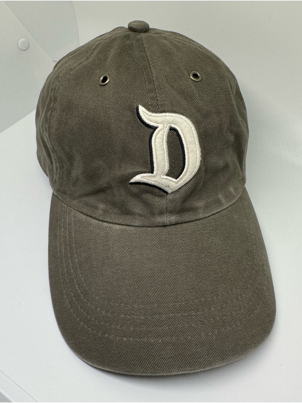 Men's Olive Cotton Disneyland Embroidered Baseball Cap - Unbranded